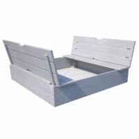Bac à sables avec bancs--Gris-Soulet