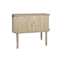 Bahut en bois clair avec portes coulissantes-Bois-Beige-Now's Home