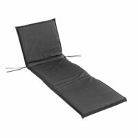 Bain de soleil 65 x 190 x 4 cm uni gris anthracite waterproof--Gris-Douceur d'Intérieur