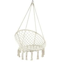 Balancelle macramé terre inconnue 120x80 cm--Beige-The Home Deco Factory
