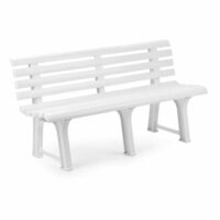 Banc d'extérieur blanc 148x145 cm--Blanc-Dmora