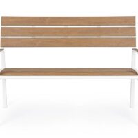 Banc en aluminium peint en blanc-Aluminium-Blanc-Bizzotto