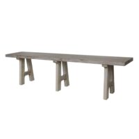 Banc en bois recyclé marron 180 x 32 x 45 cm-Bois-Marron-CHEMIN DE CAMPAGNE