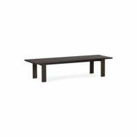 Banc en frêne massif à lattes--Marron-Thai Natura