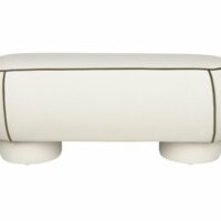 Banc en tissu blanc l121-Tissu-Blanc-Mathi Design