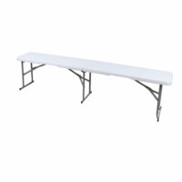 Banc pliant pour 3 à 4 personnes blanc--Blanc-Sunnydays