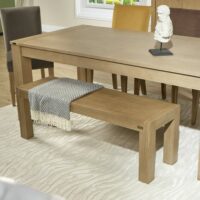 Banc style contemporain en pin massif marron-Bois de Pin-Marron-Robin des Bois