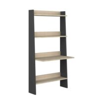 Bibliothèque 3 étagères avec bureau