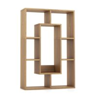 Bibliothèque avec 7 cubes beige 60x20x90 cm--Blanc-Giantex