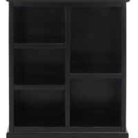 Bibliotheque bois bayur noir-Bois-Noir-Safavieh