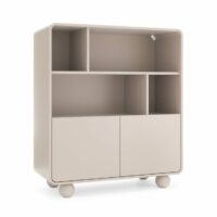 Bibliothèque cachemire 2 portes 108x121 cm--Beige-That's Casa