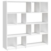 Bibliothèque/Cloison de séparation bois blanc 105x24x102 cm-Bois-Blanc-Maison Chic