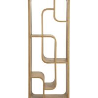 Bibliothèque en bois multifonction h160-Bois-Marron-Zuiver
