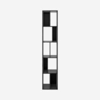 Bibliothèque en frêne 38 x 195 cm - noir--Noir-Habitat