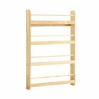 Bibliothèque enfant à 3 étagères 80x12x118cm--Marron-SoBuy