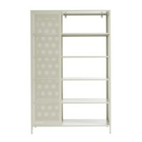 Bibliothèque métal beige sable h180cm-Métal-Beige-Pantone
