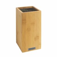 Bloc universel - bois clair & tiges spaghetti noires-Bois-Marron-Sabatier Trompette