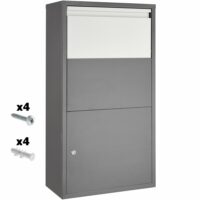 Boîte à colis--Gris-Tectake