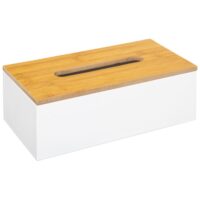 Boîte à mouchoirs rectangulaire bois blanc-Bois-Blanc-Five Simply smart