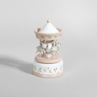 Boîte à musique carrousel animaux--Taupe-Maisons du Monde