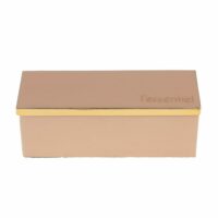Boite à thé essentiel nude beige en métal-Métal-Beige-Amadeus