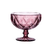 Boite de 6 coupes de glace  35 cl  rose en verre-Verre-Rose-trend'up