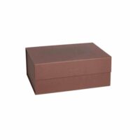 Boîte de rangement rouge en carton H15x33x25cm--Rouge-OYOY Living Design