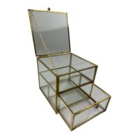 Boite jaune doré en métal-Métal-Jaune-Becquet