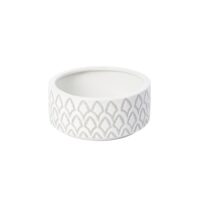 Bol en céramique blanc crème et gris d28-Céramique-Beige-Sia Deco