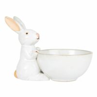 Bol en porcelaine blanche avec lapin-Maisons du Monde