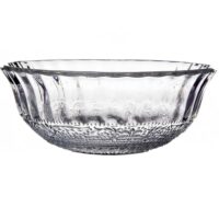Bol en verre transparent à motifs romance 13x13x5cm-Verre-Transparent-Wadiga
