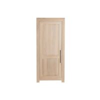 Bonnetière moderne en chêne blanchi 1 porte-Chêne-Marron-Hellin