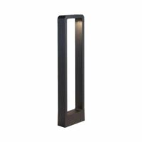 Borne extérieur LED aluminium noir IP65 65 cm 10W 3000K-Aluminium-Noir-Alpinaluz