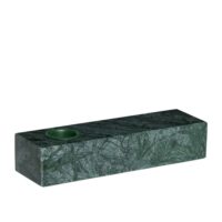 Bougeoir en marbre vert h3--Vert-Hübsch