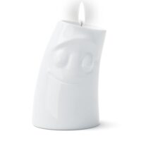 Bougeoir en porcelaine hôtelière blanche 12.2 cm-Porcelaine-Blanc-Stof