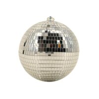 Boule à facettes miroir 25cm--Gris-Ornami