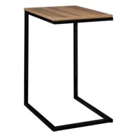 Bout de canapé style industriel métal noir 45x35 cm-Métal-Noir-Home Maison