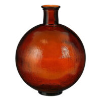 Bouteille décorative brun foncé verre h42xl34xl34cm-Verre-Marron-Mica Decorations