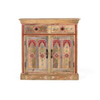 Buffet avec 2 tiroirs et 2 portes peints à la main--Multicolore-GINER Y COLOMER