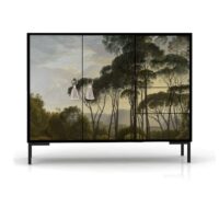 Buffet bas 2 portes 4 tiroirs MDF imprimé bucolique forestier--Multicolore-RNT by Really Nice Things