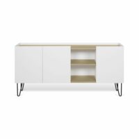 Buffet chêne clair et blanc H83-Chêne-Blanc-TEMAHOME