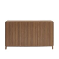 Buffet  effet noyer 3 portes 140 cm--Marron-Baita