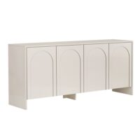 Buffet en bois beige 180 x 45 x 80 cm-Bois-Beige-Habitat & Jardin