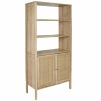 Buffet en bois et rotin-Bois-Beige-The Home Deco Factory