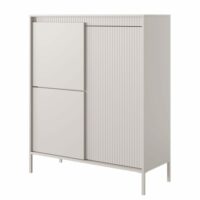 Buffet haut 3 portes beige 104 cm--Beige-Selsey