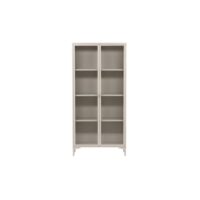 Buffet haut avec portes vitrées en métal 190cm DIDI métal + verre-Verre-Beige-Venture Home