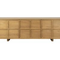 Buffet tv en bois clair l160-Bois-Marron-Zuiver
