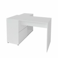 Bureau d'angle effet bois blanc-Bois-Blanc-ID Kids