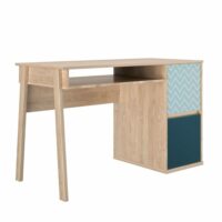 Bureau d'enfant effet bois-Bois-Bleu-Gami