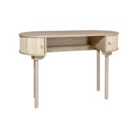 Bureau en bois clair avec portes coulissantes-Bois-Beige-Now's Home